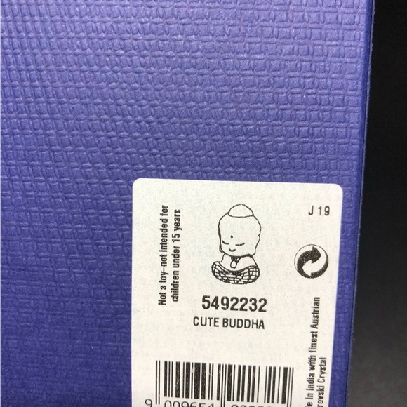 SWAROVSKI Crystal CUTE BUDDHA Decoration Figurine -5492232 New - Picture 7 of 7